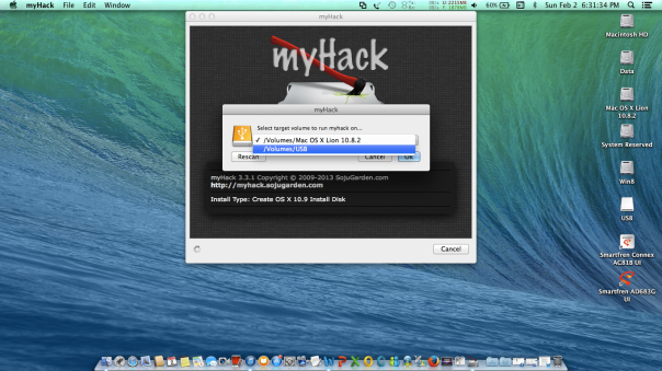_ Run myHack III (Select Volumes_USB) On Asus A46C