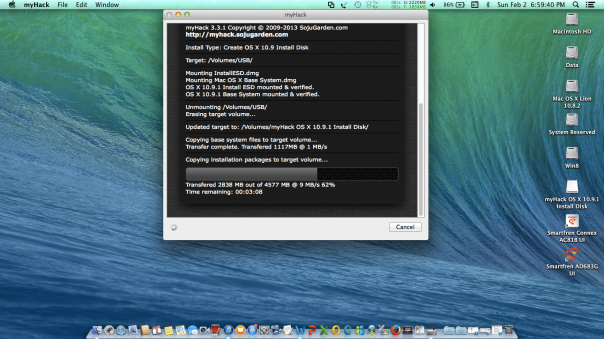 _ Run myHack VII (Processing Installer OS X Mavericks) On Asus A46C